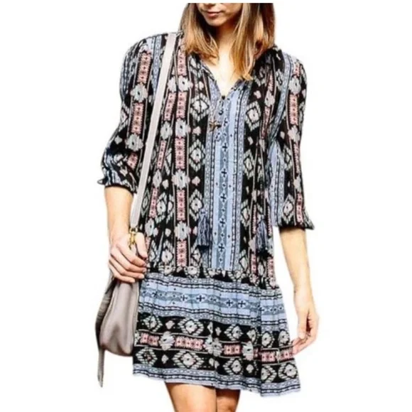 sachin and babi light blue dress Porter Denim Tiered Dress  Hats to Hose
